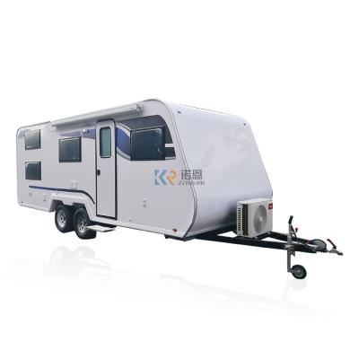 China Cargo Customize Car Mini Caravan Airstream Offroad Camping Trailer Campervan RV Camper House Travel Trailer Towing Motorhome for sale