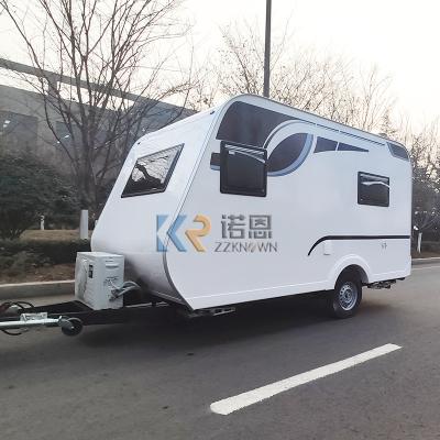 China Other Trailers OEM Customized New Design Camper Mini Caravan Off Road Car Towing Caper Trailer For Sale With Bed And Rest Area for sale