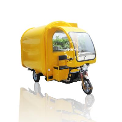 China Easy Operate Electric Food Truck Mobile Tricycle Street Kitchen Tuk Tuk Outdoor Food Vending Cart For Quick Snack for sale