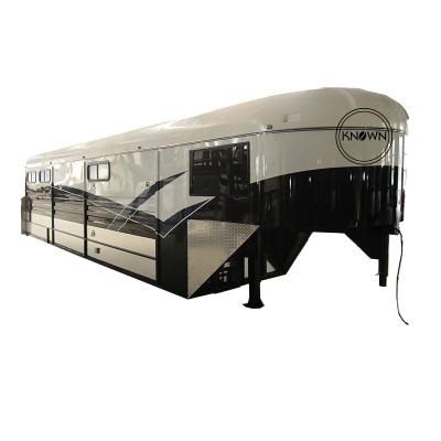 China Other trailers customized horse trailer with life quarters fiberglass horse gooseneck trailers for sale for sale