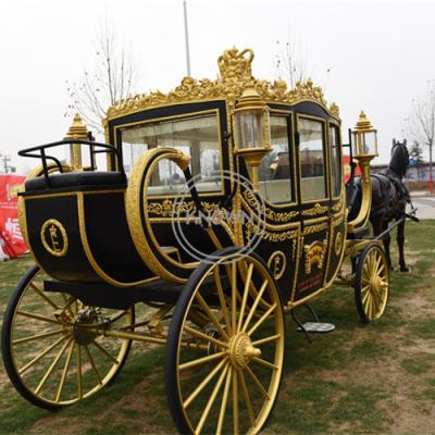 China Royal Victoria Classical Rickshaw Horse Carts Summer Design Outdoor Tricycle Trolley Horse Cart Stainless Steel For Sale Europe for sale