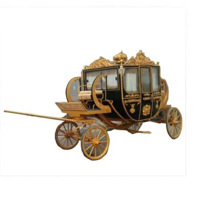 China Wedding and Tourism Cinderella Horse Carriage Electric To Wedding Customized Royal Sightseeing Carriage For Europe Passenger for sale