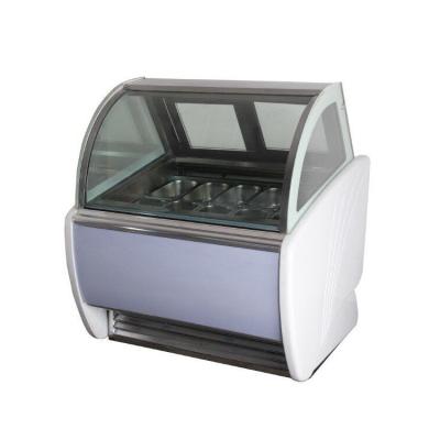 China Adjust Temperature Commercial Gelato Ice Cream Showcase Display Dipping Cabinets With Best Freezer To Store for sale