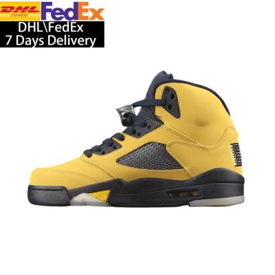 China Durable With Box 5s Tokyo Sports Sneakers Men's Basketball 5s Shoe Women Running Shoes Good Quality Cool Boots Men's Walking for sale