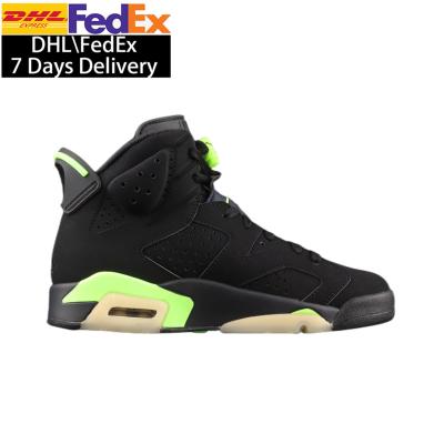 China Durable With Box 6s Walking Boots Mens Good Quality Electric Green Sneakers Running Shoes Basketball 6s Shoes for sale