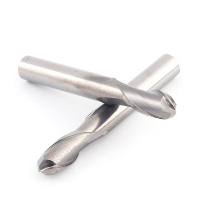 China Professional CNC Milling Machine Manufacturer 2 Flutes Ball Nose Ball Nose Carbide Twist Drill Bit For Aluminum for sale