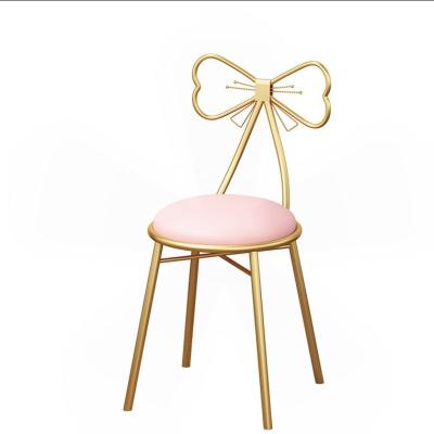 China (Others)Adjustable Chairs For Living Room Factory Wholesale Price Restaurant Cafe Furniture In Living Room Rose Gold Metal Butterfly Shaped Chairs for sale