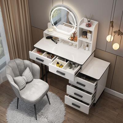 China Nordic modern dressing table simple mirror dressing table (the other) adjustable with lamp for sale