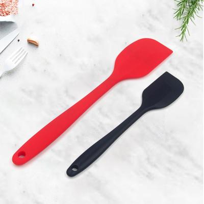 China Viable Silicone Spatula Set Nonstick Rubber Scraper And Spatulas Heat Resistant Seamless Kitchen Baking Design Spatula For Cooking 6p for sale