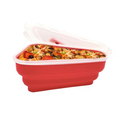 China The Perfect Pizza Package - Reusable Pizza Storage Container with 5 Microwavable Serving Trays - Adjustable Pizza Slice Container TS-PSH for sale