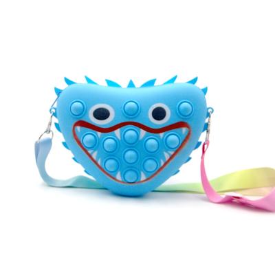 China Fashion Decompression Bubble Stain Silicone Messenger Bag Small Poppy Playtime Bobby Pioneer Rodent Killer Monster Bag for sale