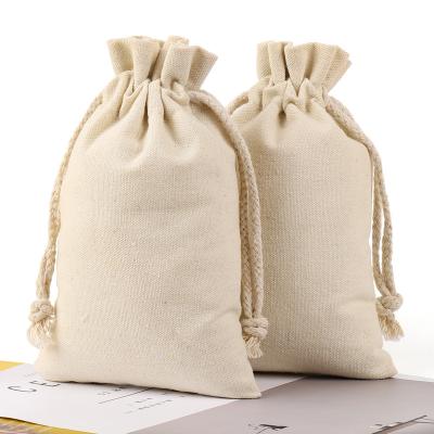 China Factory Supply Factory Direct Size Canvas Eco-Friendly Material Jewelry Ring Necklace Gift Bag Storage Pouch Bag for sale