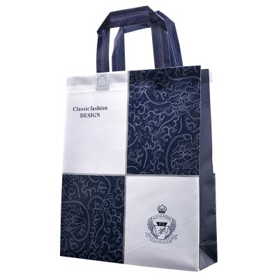 China Eco Friendly Customized Style Handled PP Laminated Non Woven Shopping Tote Bag For Supermarket for sale