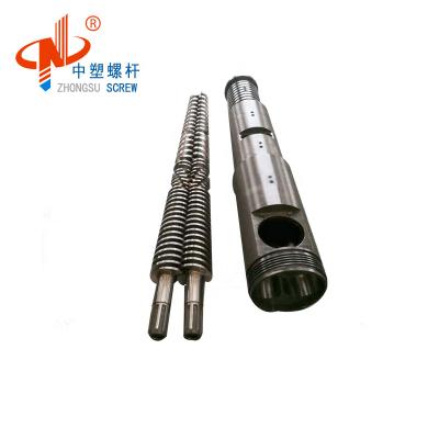 China Wear And Corrosion Resistance Factory Direct 65/132 Tapered Twin Screw And Barrel for sale