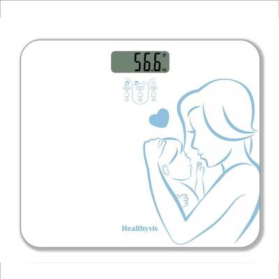 China Bathroom Bed Room Household Body Scale Smart Electronic Miniaturized Digital Mother Scale for sale