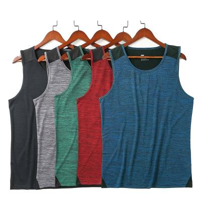 China 2022 QUICK DRY Mens Fitness Gyms Beach Mens Fitness Sleeveless Shirt Male Mesh Top Breathable Sports Invest Knit Gyms Invest Suite Men for sale