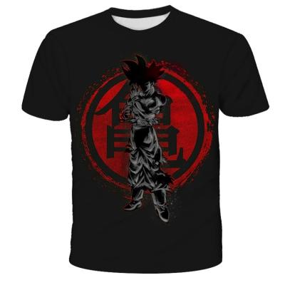 China New Summer T-shirt Vintage Goku Anti-Shrink 3D Anime Printed Cool Funny T Shirts Short Sleeve T-shirts Men Clothing for sale