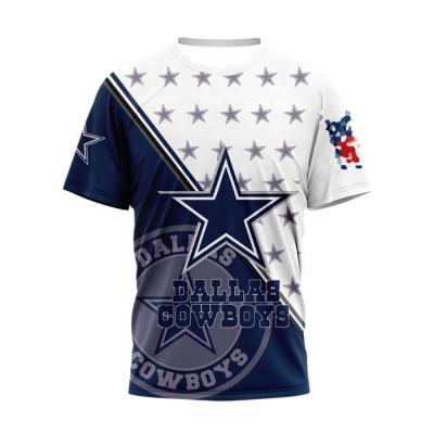 China Hot Sale QUICK DRY All 32 NFL Teams Steelers Packers Raiders Sports T-Shirts Shorts Comfortable Sleeve Customize T-Shirts for sale