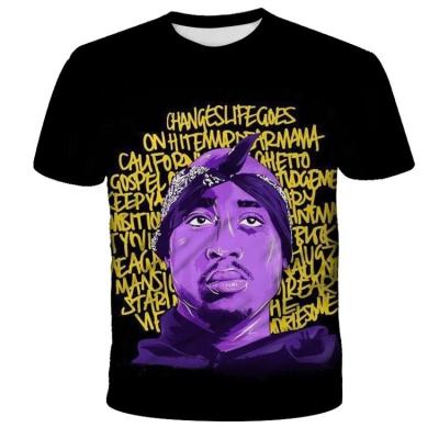 China T Shirt Plus Size New Arrival 2PAC 3D Print Streetwear Hitter Hip Hop T Shirt Men Women Sport Casual Tees Full Tupac Male Tshirt Clothing for sale