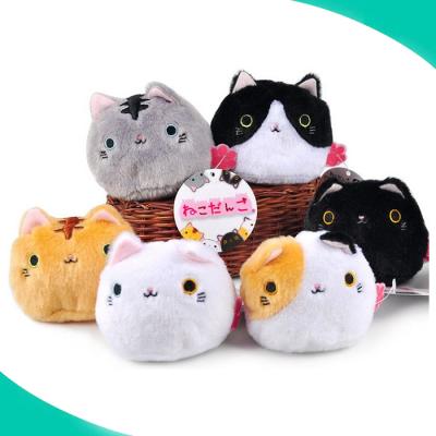 China Custom 7cm Cat Plush Stuffed Mini Kid's Gift Cotton Toy Plushie Factory Pack Mini Plush Set 8 for sale