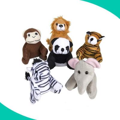 China Plush Customized Logo 9cm Small Plush Jungle Animals Tiger Stuffed Toy for sale