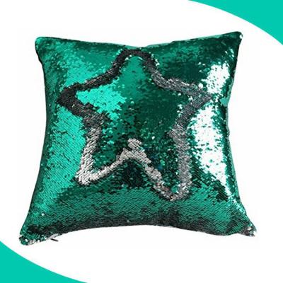 China Anti-static custom made reversible plushie sequin pillow case reversible sequin pillow case sublimation for sale