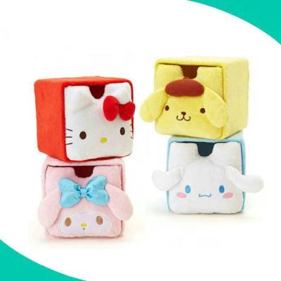 China Viable custom your own design factory velvet plush sanrio character drawer storage plushie for sale