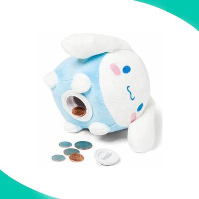 China Factory best plush Sanrio plushie plastic hand made soft plush piggy bank piggy bank for sale