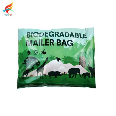 China Recyclable Custom Logo Forest Postal Compostable Polymailer Plastic Mailer Garment Mailer Packaging Packaging Mailing Bags For Clothing for sale