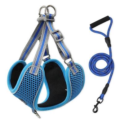 China Classic Stocked Dog and Cat Harness Sets Pets To Harness Cats and Dogs Pull Rope Set with Metal Hook for sale