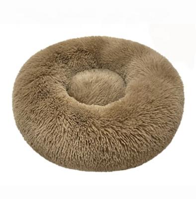 China New Design Breathable Around Pet Nest Dog Plush Pillow Comfortable Cat Bed Super Soft Fluffy Mat For Cat Dog for sale