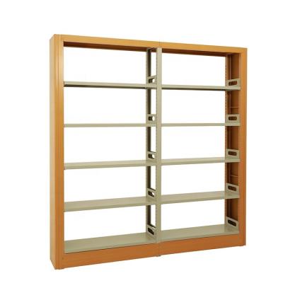 China Modern Metal Bookshelf Equipment Library Bookcase Adjustable Book Shelves Modern Bookcase for sale