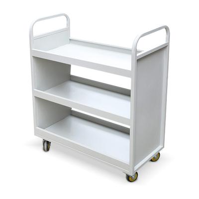 China Modern Library Equipment Archive Book Rack Ladder Library Ladder Book Trolley for sale