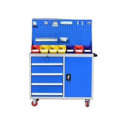 China Storage Adjustable Combination Garage Repair Drawer Roller DIY Tool Trolley Cabinet Box Steel Tool Cabinet for sale