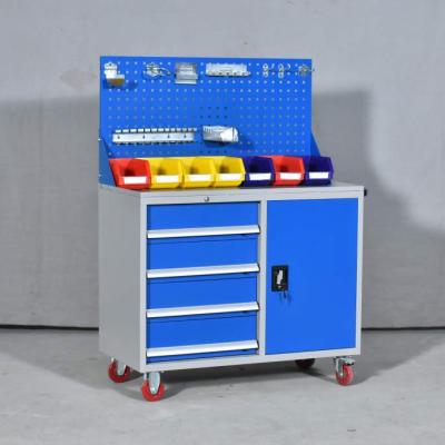 China Adjustable Industrial Storage Combination Garage Workshop DIY Tool Trolley Cabinet Box Steel Tool Cabinet for sale