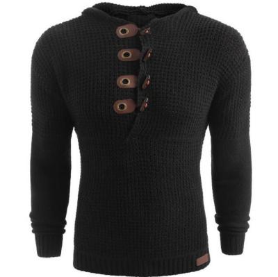 China Autumn and winter new men's long sleeve double-breasted sweater anti-pilling for sale