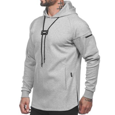 China Autumn QUICK DRY Mens Hoodie Solid Color Zipper Hoodie Lightweight Fitness Sports Hoodie for sale