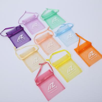 China Hot Multicolor Reusable Wig Lingerie Gift Skin Care Organza Jewelry Gift Bag Organza Cosmetic Bag for sale