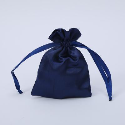 China Drawstring Pouch Jewelry Bag Best Selling Wholesale Custom Size Logo Festivals Gift Bags Brand Jewelry Cosmetic Lipstick Satin Accessory Drawstring Bag for sale