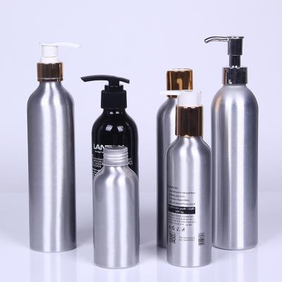 China 40ml 50ml 60ml 70ml 80ml 100ml 150ml 250ml 300ml personal care aluminum cosmetic bottle, aluminum shampoo bottle for sale