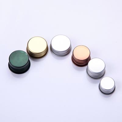 China Non Spill 20mm 24mm Cosmetic Aluminum Lid 28mm , Aluminum Cap For Bottle for sale