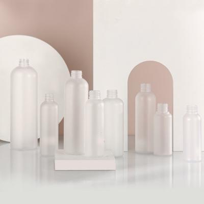 China BEAUTY PACKAGING 24/410 semi-transparent neck PET frosted bottle 60ml 100ml 150ml 250ml 300ml 400ml for sale