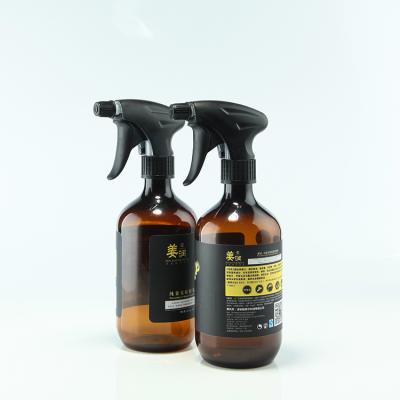 China Garden use 500/600/750/800ml labeling design amber bottle trigger spray custom designs for car /dishes/kitchen washing for sale