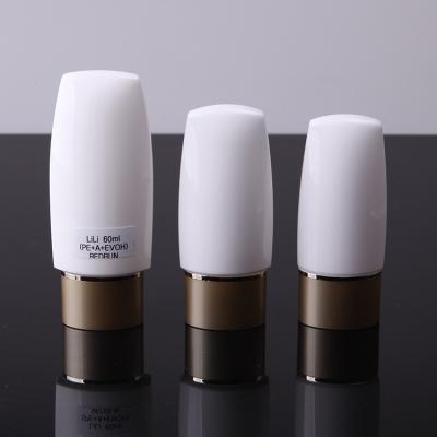 China Personal care top level organic style 35ml 45ml 60ml sunscreen bottle upside down packaging for sale