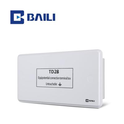 China BAILI Metal +Plastic Factory Directly Sell Terminal Box Wall Mounted Bonding Equipotential Terminal Box for sale