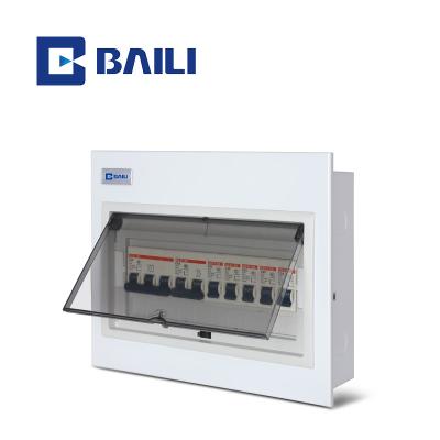 China BAILI A8L 10way Metal Wall Mounted Control Panel Board Electrical Distribution Box for sale