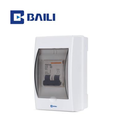 China Protect Circuit Breakers Installed BAILI A Series 3way L3 Series Outdoor Mounting Control Panel MCB Enclosure Box Plastic Distribution Box Full for sale