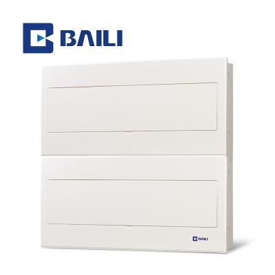 China BAILI V12 42way MCB Metal+Plastic Protective Low Voltage Large Size Metal Distribution Box Flush Mount Enclosure for sale