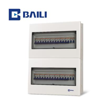 China BAILI V12 36way MCB Metal+Plastic Protective Low Voltage Large Size Metal Distribution Box Flush Mount Enclosure for sale