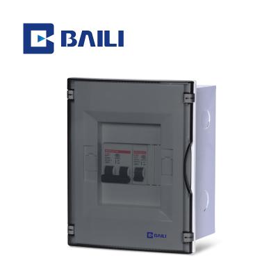 China New Design High Quality Metal +Plastic Way Metal Panel Electrical Distribution Recessed Box BAILI LS 4 MCB for sale